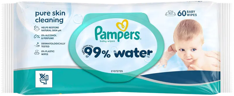 Pampers 80片婴儿湿巾清洁湿巾｜Pampers 80kpl Baby Wipes puhdistuspyyhe