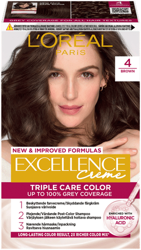 L'Oréal Paris Excellence Creme 4 Brown Tummanruskea kestoväri 1kpl