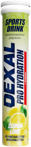 Dexal Pro Hydration 柠檬-青柠-咖啡因泡腾片18片 膳食补充剂