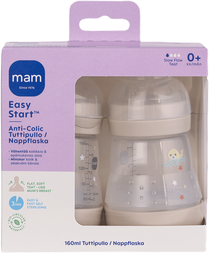 MAM Easy Start 防胀气奶瓶 2x160ml｜MAM Easy Start - Anti-Colic 2x160ml tuttipullo