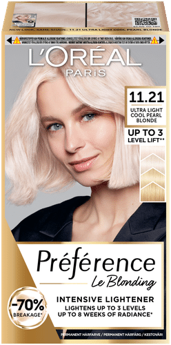 L'Oréal Paris Préférence Le Blonding 11.21 极浅冷水晶金漂浅持久染发剂 1kpl