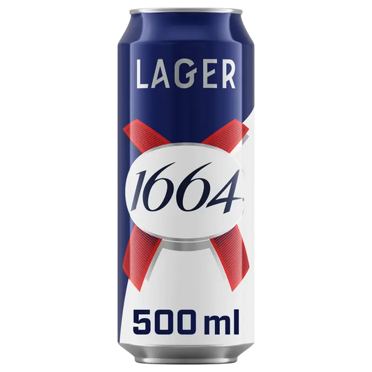 1664 Lager olut 5 % tölkki 0,50L｜1664 5%罐装饮料 0,50L
