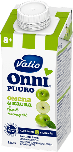 Onni Valio Onni® 苹果燕麦粥 215克 UHT（8个月起）｜Valio Onni® omena-kaurapuuro 215 g UHT (alk 8 kk)