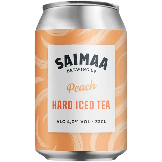 Saimaa Hard Iced Tea Peach 4,0% 0,33l tölkki｜Saimaa 桃子硬冰茶 4.0% 0.33l 罐装