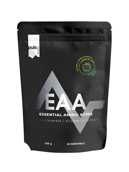 Puls Nutrition EAA 500克 - 青苹果味氨基酸粉｜Puls Nutrition EAA 500 g - Aminohappojauhe Vihreä omena