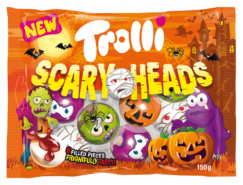 Trolli Scary Heads makeispussi 150g