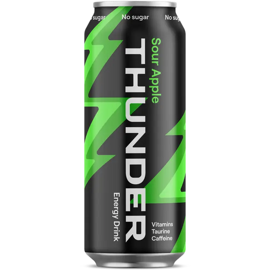 THUNDER ENERGY No sugar Sour apple energiajuoma 500 ml｜Thunder Energy 无糖酸苹果能量饮料 500 ml