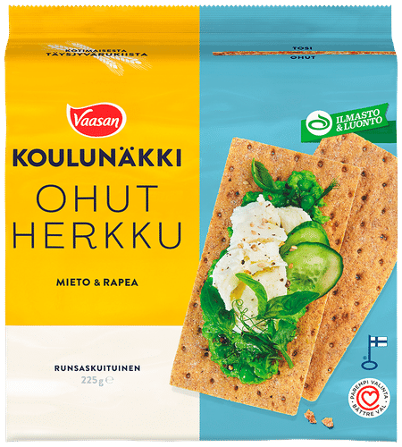 Vaasan Koulunäkki Ohut herkku Klassikko 225g｜Vaasan 科伦内基薄脆经典味 225g
