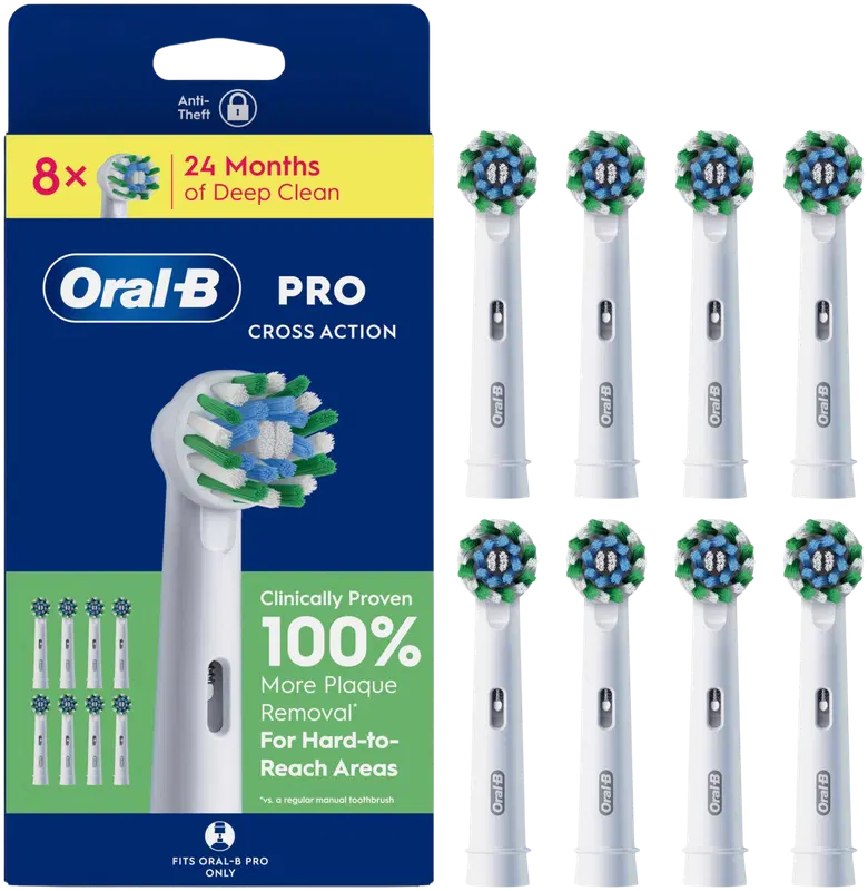 Oral-B PRO Cross Action 替换刷头 8kpl