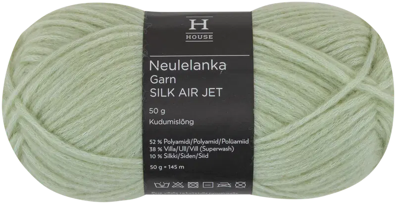 House 线 Silk Air Jet 50克 浅绿色 12111｜House lanka Silk Air Jet 50 g Light green 12111