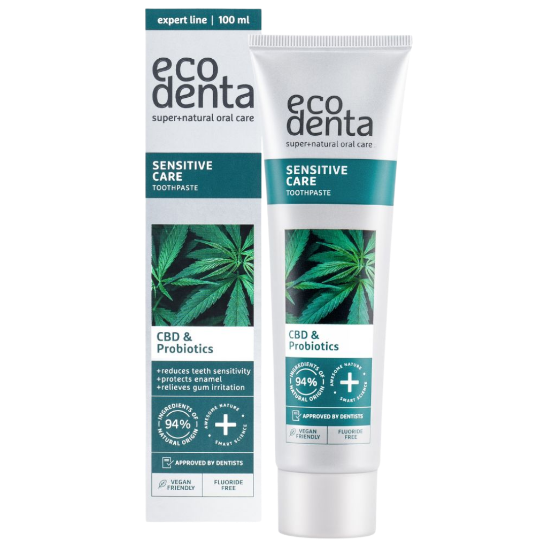 Ecodenta敏感牙膏含CBD和益生菌 100 ml