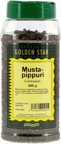Golden Star 400克整粒黑胡椒｜Golden Star 400g Mustapippuri kokonainen