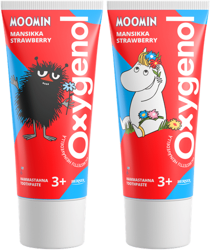 Oxygenol 姆明 50ml 草莓牙膏 3+