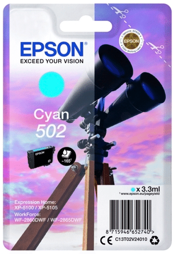 Epson 502墨水盒青色