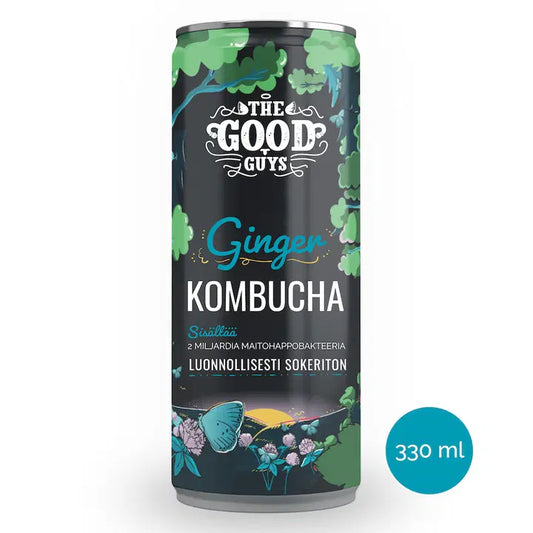 The Good Guys Ginger Kombucha Sugarfree 330 ml｜The Good Guys 姜康普茶无糖 330 ml