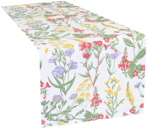 House 长条桌布 Wild floral 33x120厘米 绿色