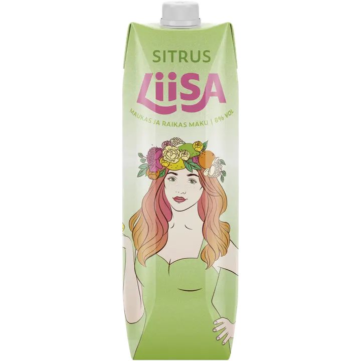 Liisa Sitrus 8 til-% 1 L tetra｜Liisa 柑橘 8 vol% 1 L 四