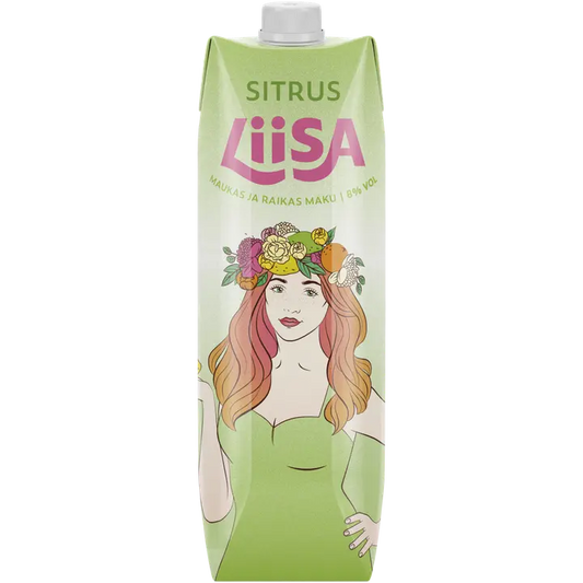 Liisa Sitrus 8 til-% 1 L tetra｜Liisa 柑橘 8 vol% 1 L 四