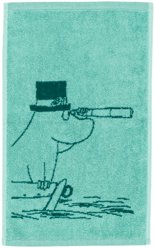 Moomin Arabia 姆明手巾30x50 姆明爸爸 蓝绿 GOTS