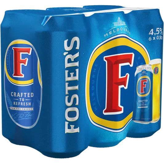 Foster’s olut 4,5% 6 x 0,5 l｜Foster’s 饮料 4.5% 6 x 0,5 l