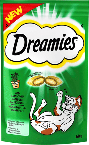 Dreamies 猫薄荷味猫零食袋装（60克）