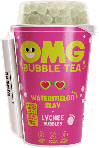 OMG Bubble Tea 气泡茶 西瓜和荔枝 0,265 ml