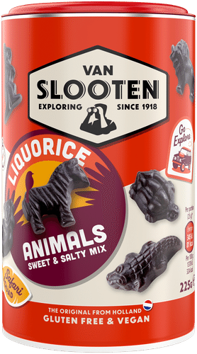 Van Slooten Lakrids造型甘草糖 225克甘草糖和咸甘草糖混合装