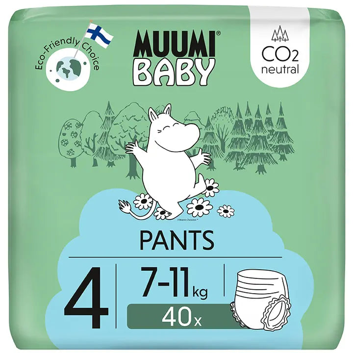 Muumi Baby Pants housuvaippa 4 - 40 kpl  7-11 kg｜Muumi Baby 裤型尿布4-40片7-11斤