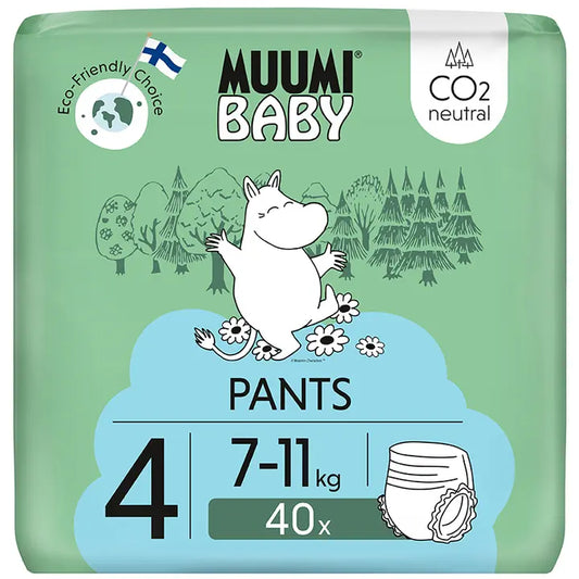 Muumi Baby Pants housuvaippa 4 - 40 kpl  7-11 kg｜Muumi Baby 裤型尿布4-40片7-11斤