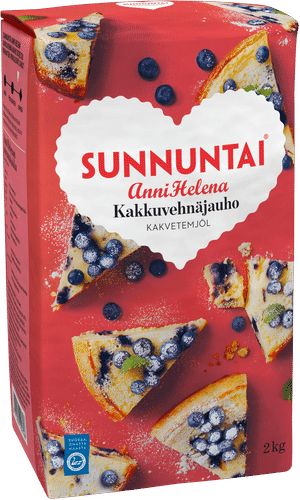 Sunnuntai Anni Helena 2kg kakkuvehnäjauho｜Sunnuntai 安妮·海伦娜2公斤蛋糕小麦粉