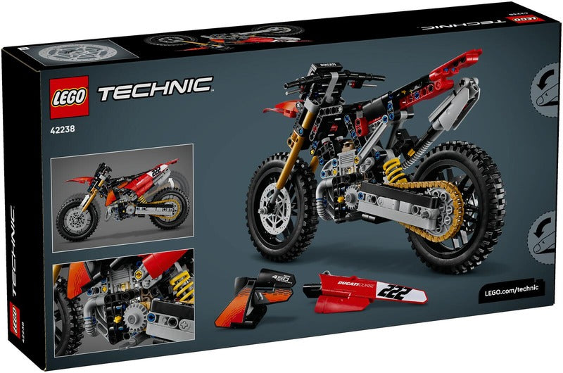 LEGO 科技系列 42238 杜卡迪 Desmo450 MX 工厂版摩托车｜LEGO® Technic 42238 Ducati Desmo450 MX Factory ?moottoripyörä