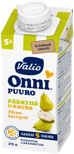 Onni Valio Onni® 梨燕麦粥 215克 UHT（5个月起）｜Valio Onni® päärynä-kaurapuuro 215 g UHT (alk 5 kk)