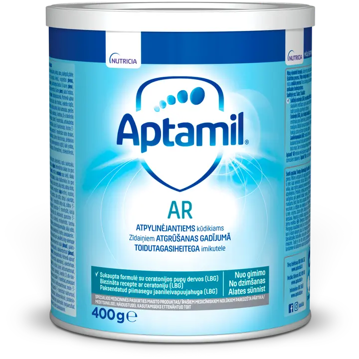 Nutrilon AR 400 g, ruoan takaisinvirtauksen ruokavaliohoitoon, alk 0 kk｜Nutrilon AR 400 g，用于食物反流的饮食治疗，0个月起