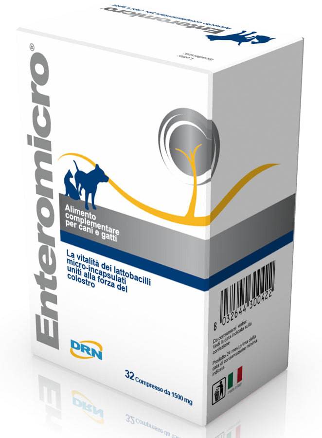 Enteromicro Complex - täydennysrehu koirille ja kissoille 32 tabl.｜FaunaPharma Enteromicro Complex - 犬猫营养补充剂 32片