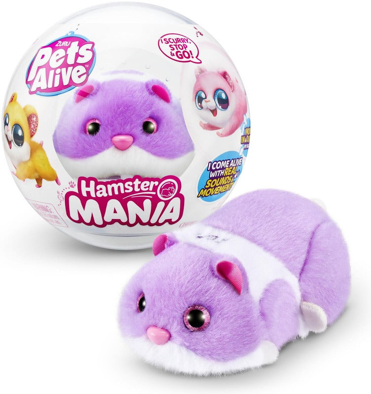 Zuru Pets Alive 互动仓鼠 Hamstermania｜Pets Alive interaktiivinen hamsteri Hamstermania