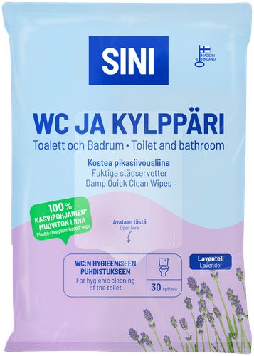 SINI WC & Kylppäri kostea pikasiivousliina 30 kpl
