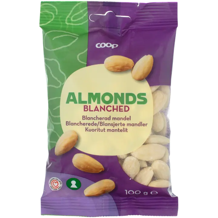 Coop kuoritut mantelit 100 g-Coop 去皮杏仁 100 g