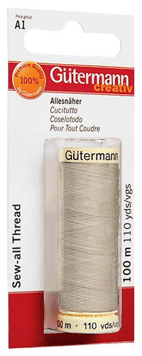 Gütermann yleisompelulanka 100 m polyesteriä, vaalea beige