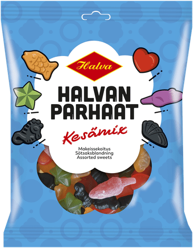 Halva 哈尔万最佳夏日混合糖果 260 g｜Halva Halvan Parhaat Kesämix makeissekoitus 260 g