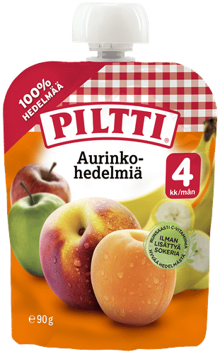 Piltti 90克 热带水果泥 4个月份装