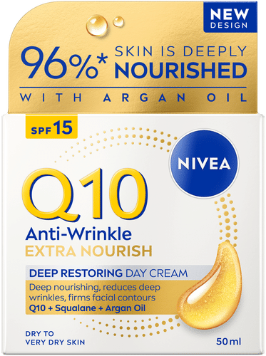 Nivea Q10 妮维雅50ml Q10抗皱深层滋养日霜 SK 15