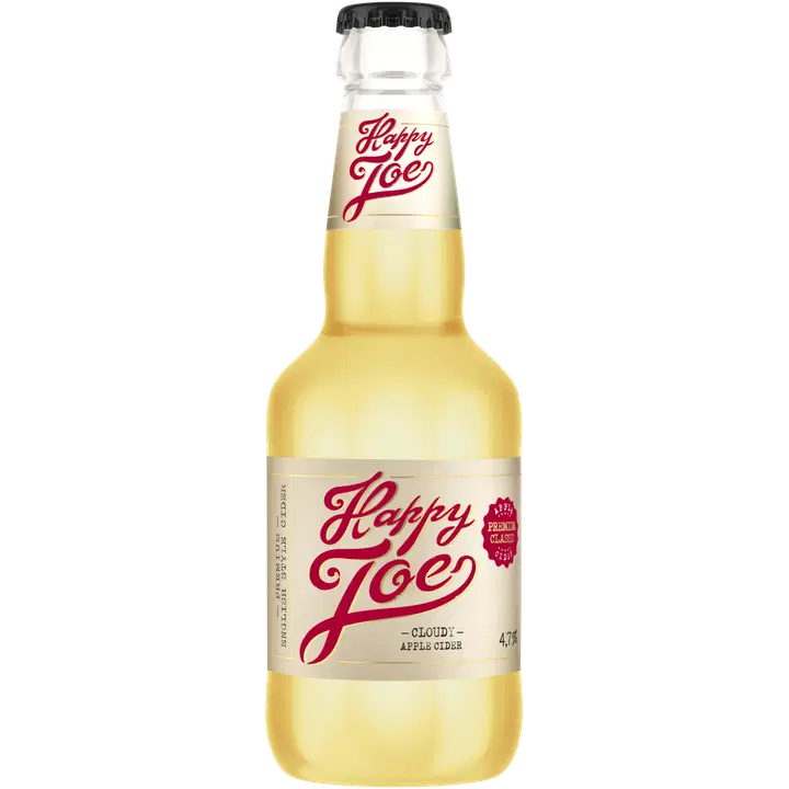 Happy Joe Cloudy Apple siideri 4,7% 0,275 l｜Hartwall 快乐乔多云苹果饮品 4.7% 0,275 l