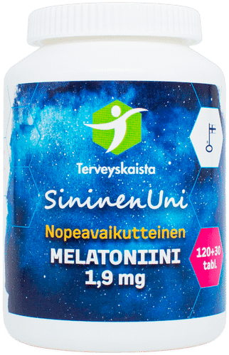 Terveyskaista SininenUni 褪黑素 1.9 mg 快速起效 150片