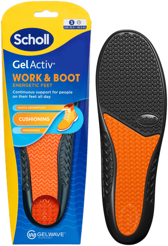 Scholl GelActiv 工作与靴子鞋垫 小号｜Scholl GelActiv Work & Boot pohjallinen Small