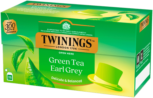 Twinings 25x1,6g  Green Tea Earl Grey｜Twinings 25x1.6g 绿茶伯爵茶