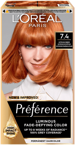 L'Oréal Paris Préférence 7.4 Mango Copper kestoväri normaaleille hiuksille 1 pce