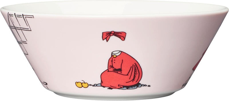 Moomin Arabia 姆明碗 妮妮 15厘米 粉白｜Moomin Arabia Muumi Kulho Ninni 15 cm puuteri