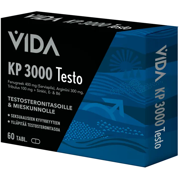 Vida KP 3000 Testo ravintolisä 60片-Vida KP 3000 Testo 食品补充剂 60 片