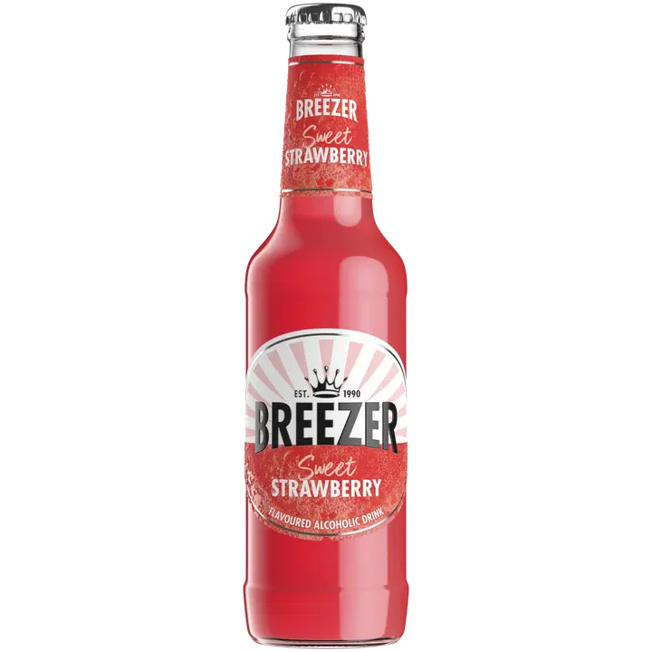 Breezer Strawberry juomasekoitus 27,5 cl lasiplo 4 %｜Breezer 草莓混合饮料 27.5 cl lasiplo 4%