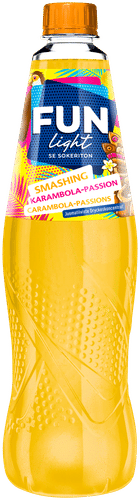 FUN Light karambolan ja passiohedelmän makuinen juomatiiviste 0,5l｜Fun Light 杨桃百香果风味浓缩饮料 0,5l